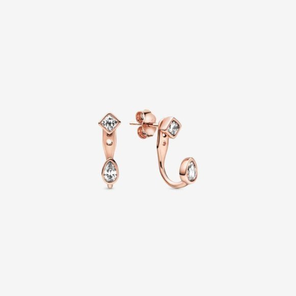 🔔Pandora Geometric Shapes Stud Earrings - Picture 1 of 2
